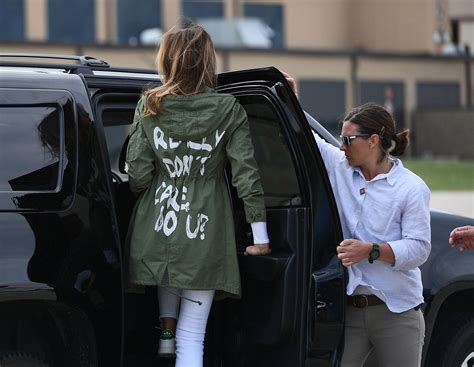 Melania really don't care jacket